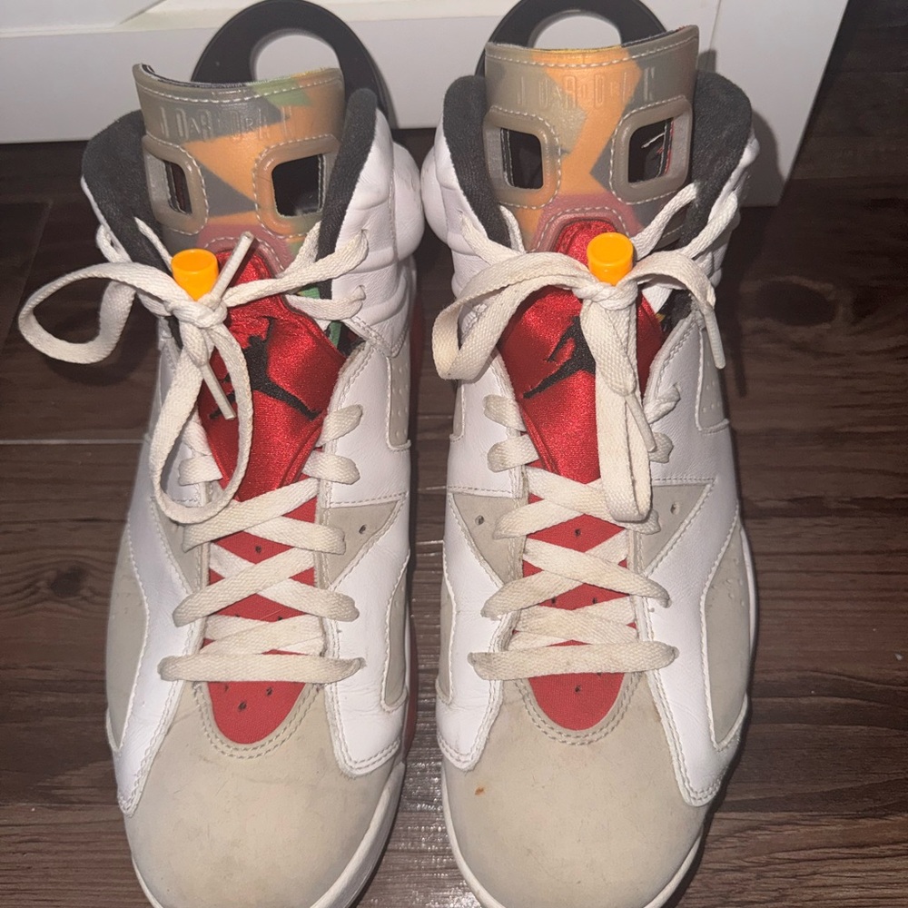 Jordan Sneakers White Red Black